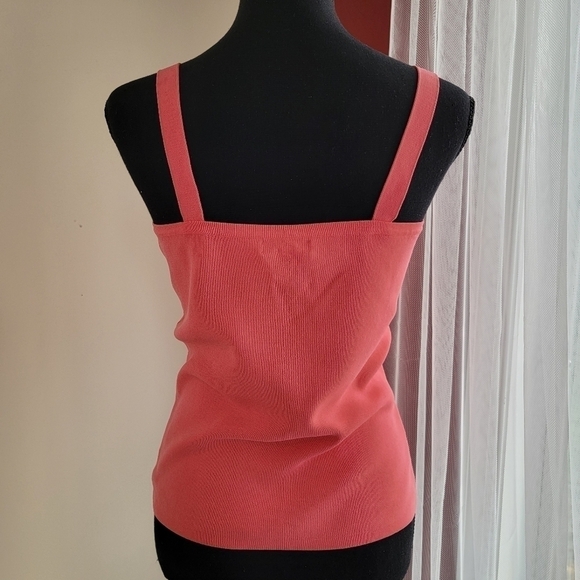 Harold's Coral Sweater Tank Top Size Medium EUC - Picture 2 of 7
